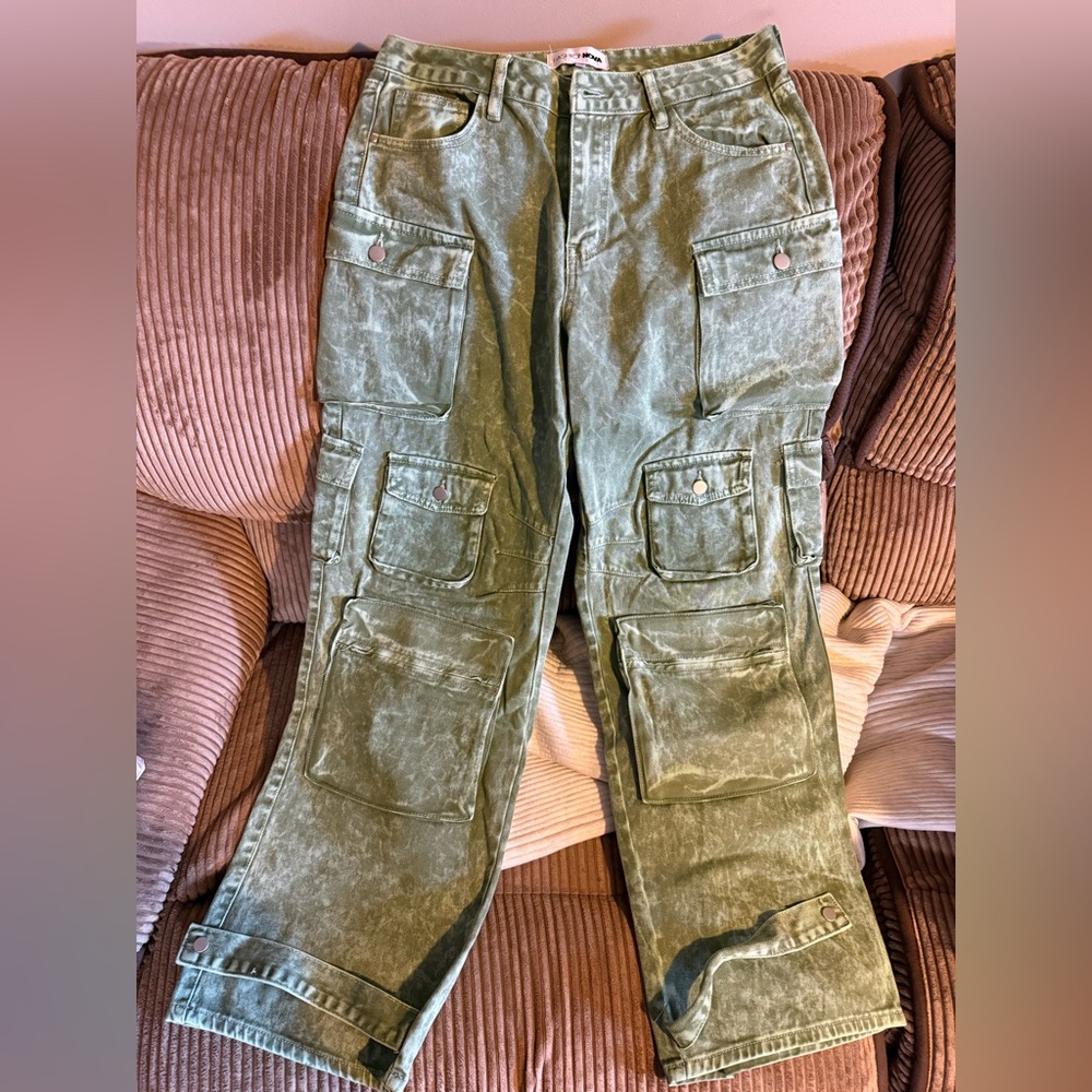 Fashion Nova Olive Green Cargo Pants